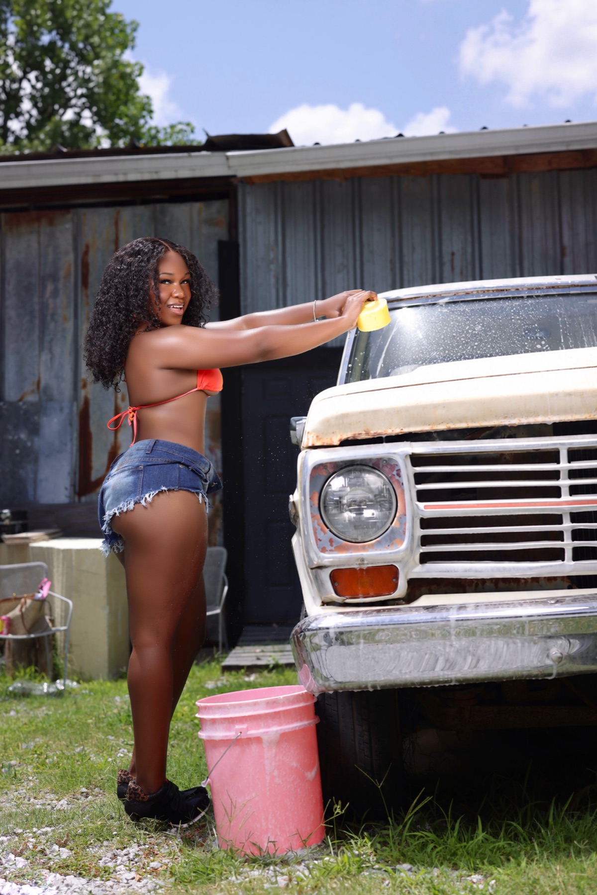 Jasmine Hill during the JasFit photoshoot